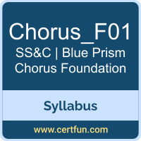 Chorus Foundation PDF, Chorus_F01 Dumps, Chorus_F01 PDF, Chorus Foundation VCE, Chorus_F01 Questions PDF, SS&C | Blue Prism Chorus_F01 VCE, SS&C | Blue Prism Chorus Foundation Dumps, SS&C | Blue Prism Chorus Foundation PDF