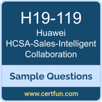 Huawei H19-119 VCE, HCSA-Sales-Intelligent Collaboration Dumps, H19-119 PDF, H19-119 Dumps, HCSA-Sales-Intelligent Collaboration VCE, Huawei HCSA-Sales-Intelligent Collaboration PDF