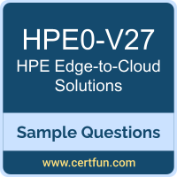 Hewlett Packard Enterprise HPE0-V27 VCE, Edge-to-Cloud Solutions Dumps, HPE0-V27 PDF, HPE0-V27 Dumps, Edge-to-Cloud Solutions VCE, HPE ASE-EdgCldAr PDF