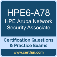 Aruba Network Security Associate Dumps, Aruba Network Security Associate PDF, HPE6-A78 PDF, Aruba Network Security Associate Braindumps, HPE6-A78 Questions PDF, Hewlett Packard Enterprise HPE6-A78 VCE, HPE ACA-NS Dumps