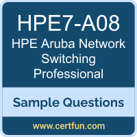 Hewlett Packard Enterprise HPE7-A08 VCE, Aruba Network Switching Professional Dumps, HPE7-A08 PDF, HPE7-A08 Dumps, Aruba Network Switching Professional VCE, HPE Aruba ACP-Switch PDF