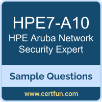 Hewlett Packard Enterprise HPE7-A10 VCE, Aruba Network Security Expert Dumps, HPE7-A10 PDF, HPE7-A10 Dumps, Aruba Network Security Expert VCE, HPE ACX-NS PDF