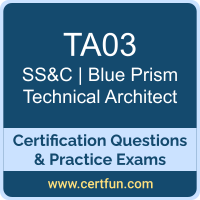 Technical Architect Dumps, Technical Architect PDF, TA03 PDF, Technical Architect Braindumps, TA03 Questions PDF, SS&C | Blue Prism TA03 VCE, SS&C | Blue Prism Technical Architect Dumps