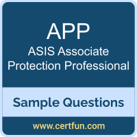 APP Dumps, APP PDF, APP VCE, ASIS Associate Protection Professional VCE, ASIS APP PDF