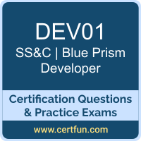 Developer Dumps, Developer PDF, DEV01 PDF, Developer Braindumps, DEV01 Questions PDF, SS&C | Blue Prism DEV01 VCE