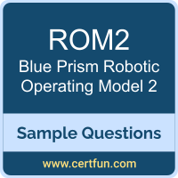 Robotic Operating Model 2 Dumps, Robotic Operating Model 2 PDF, Robotic Operating Model 2 VCE, Blue Prism ROM 2 Professional VCE, SS&C | Blue Prism ROM2 PDF