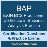 BAP: EXIN BCS Practitioner Certificate in Business Analysis Practice