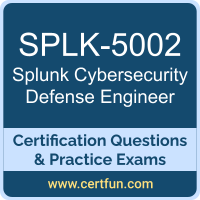 SPLK-5002: Splunk Certified Cybersecurity Defense Engineer