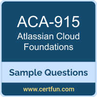 Atlassian ACA-915 VCE, Cloud Foundations Dumps, ACA-915 PDF, ACA-915 Dumps, Cloud Foundations VCE, Atlassian ACA-ACF PDF