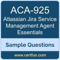 Atlassian ACA-925 VCE, Jira Service Management Agent Essentials Dumps, ACA-925 PDF, ACA-925 Dumps, Jira Service Management Agent Essentials VCE, Atlassian ACA-JSMAE PDF