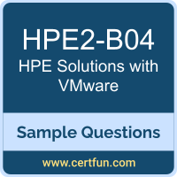 Hewlett Packard Enterprise HPE2-B04 VCE, Solutions with VMware Dumps, HPE2-B04 PDF, HPE2-B04 Dumps, Solutions with VMware VCE, HPE Solutions with VMware PDF